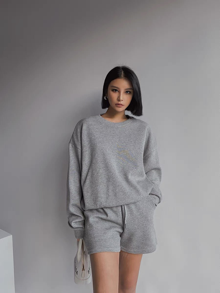 Homemade Wudi good fabrics sweater shorts dress spring and autumn two-piece suit American cool girl fried street fashion