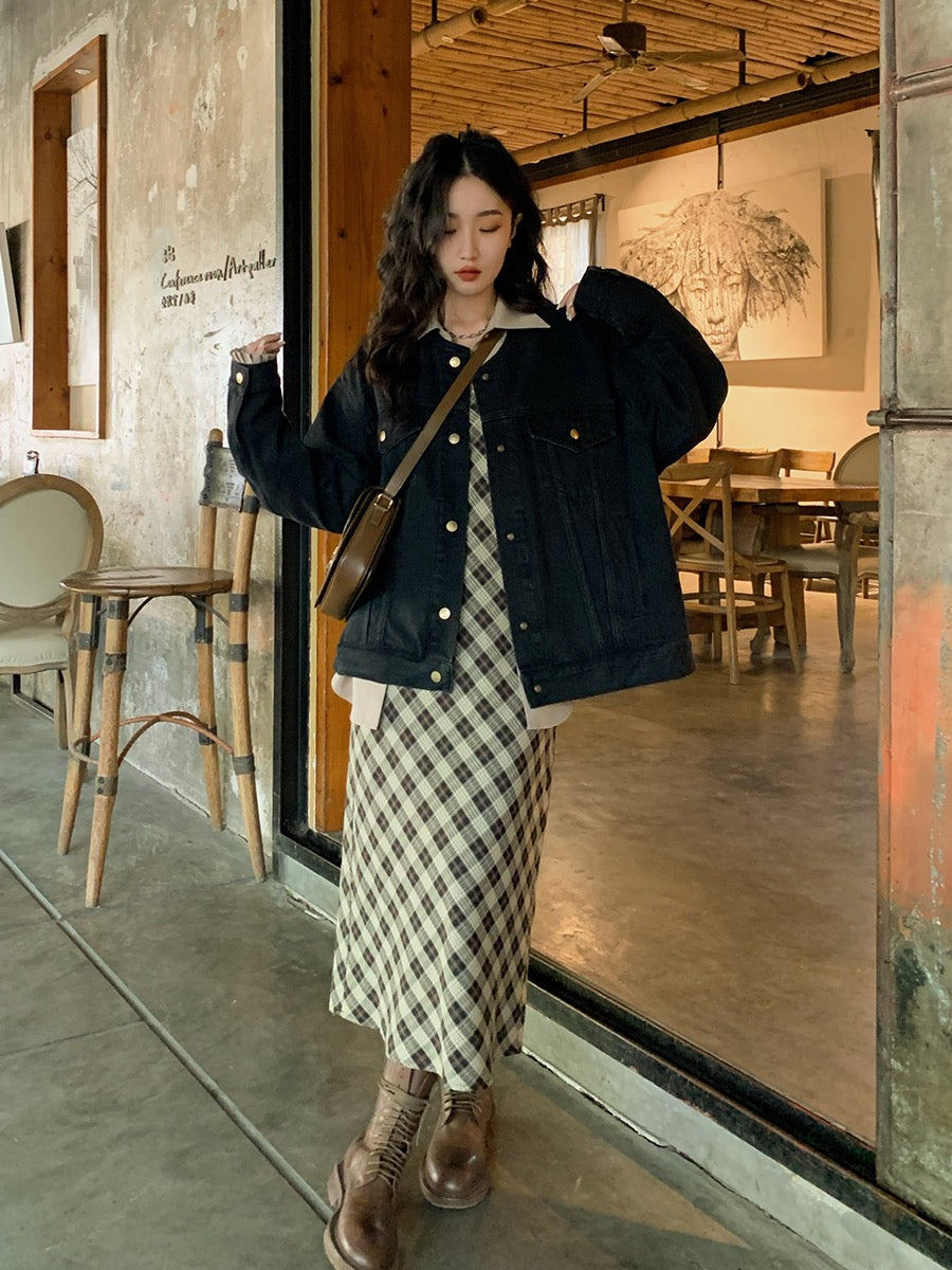 Ren Xiaoyi apricot color high waist wide leg pants women 2023 summer n –  Lee Nhi Boutique