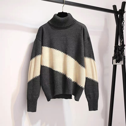 Small man autumn suit female 2022 autumn and winter new high-end fashion casual western style sweater two-piece set