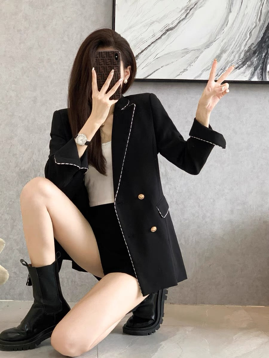 Casual design sense ladies suit top 2022 spring new temperament high-end fashion small suit jacket