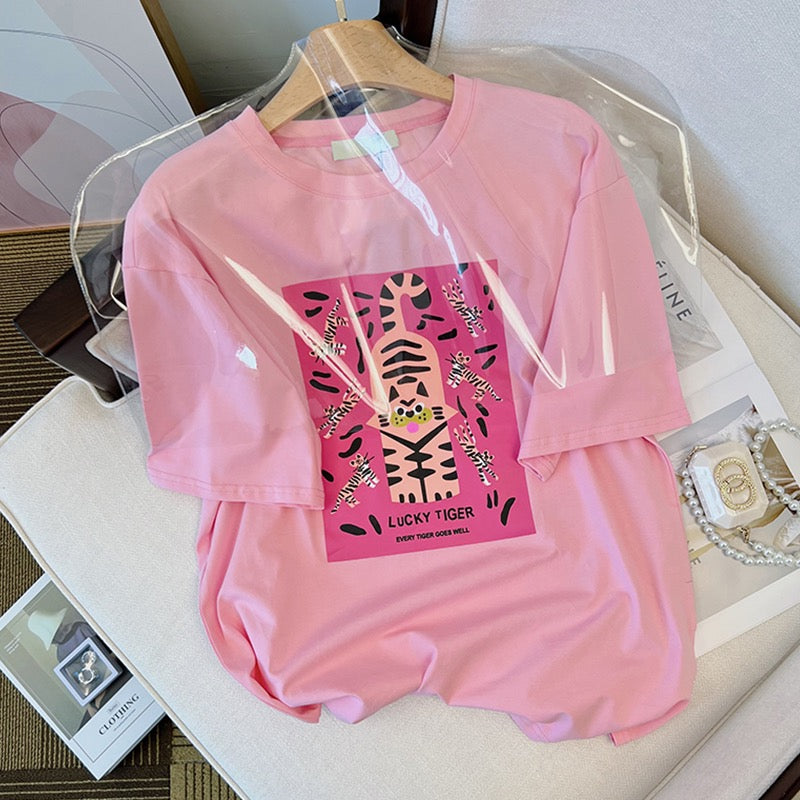 off white global warming tee pink