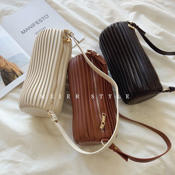 Korean Pleated Cloud Crossbody Bag Women's Puff Messenger Bags Large  Capacity Ladies Shopping Shoulder Bag Versatile Satchel Bag